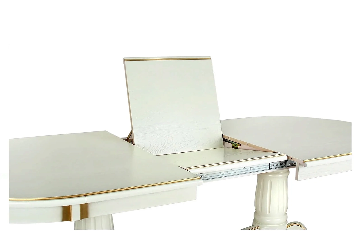 LEVOX T1 стол раскладной 185/235 см (беж с золотом)