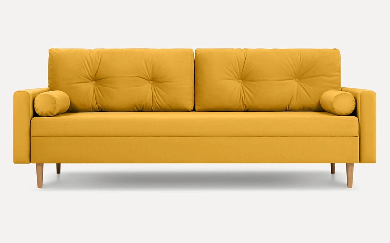 НУМО диван прямой (Velvet Yellow)