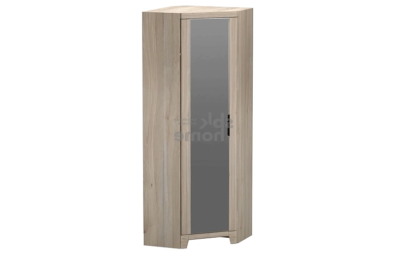 ЮТА шкаф для одежды угловой с зеркальной дверью (дуб мария)