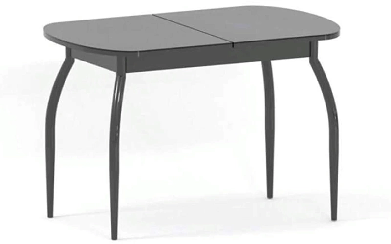 СОЛЬДИ-2 стол раскладной однотонный 120/152 см (стекло)