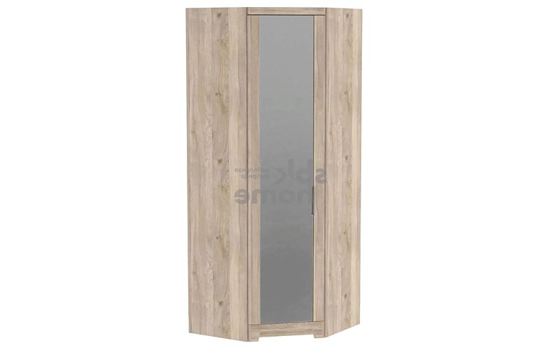 ЮТА шкаф угловой с зеркальной дверью (дуб мария)