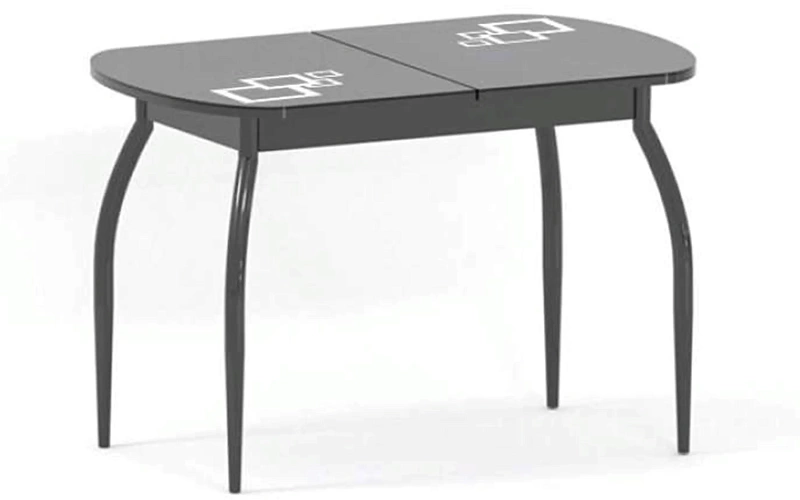 СОЛЬДИ-2 КВАДРО стол раскладной 120/152 см (стекло)