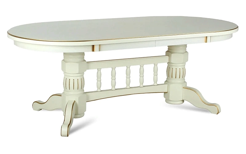 LEVOX T4 стол раскладной 205/270 см (беж/золото)