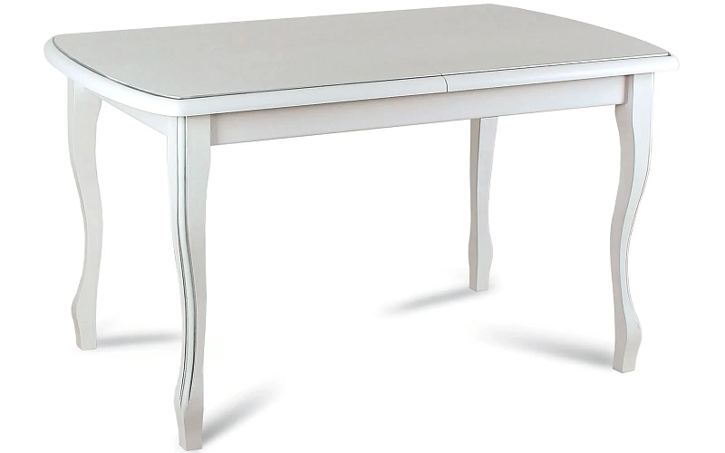 LEVOX T2 стол раскладной 130/170 см (белый с серебром)