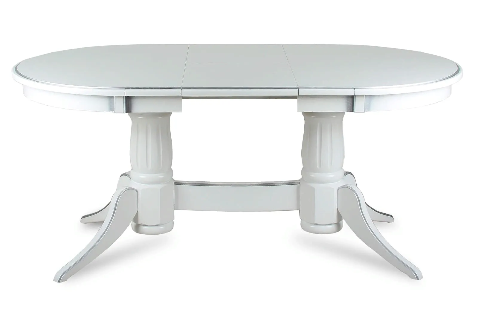 LEVOX T1 стол раскладной 135/175 см (белый с серебром)