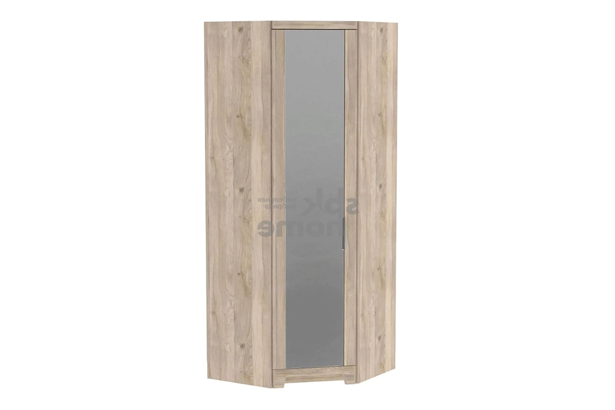 ЮТА шкаф угловой с зеркальной дверью (дуб мария)