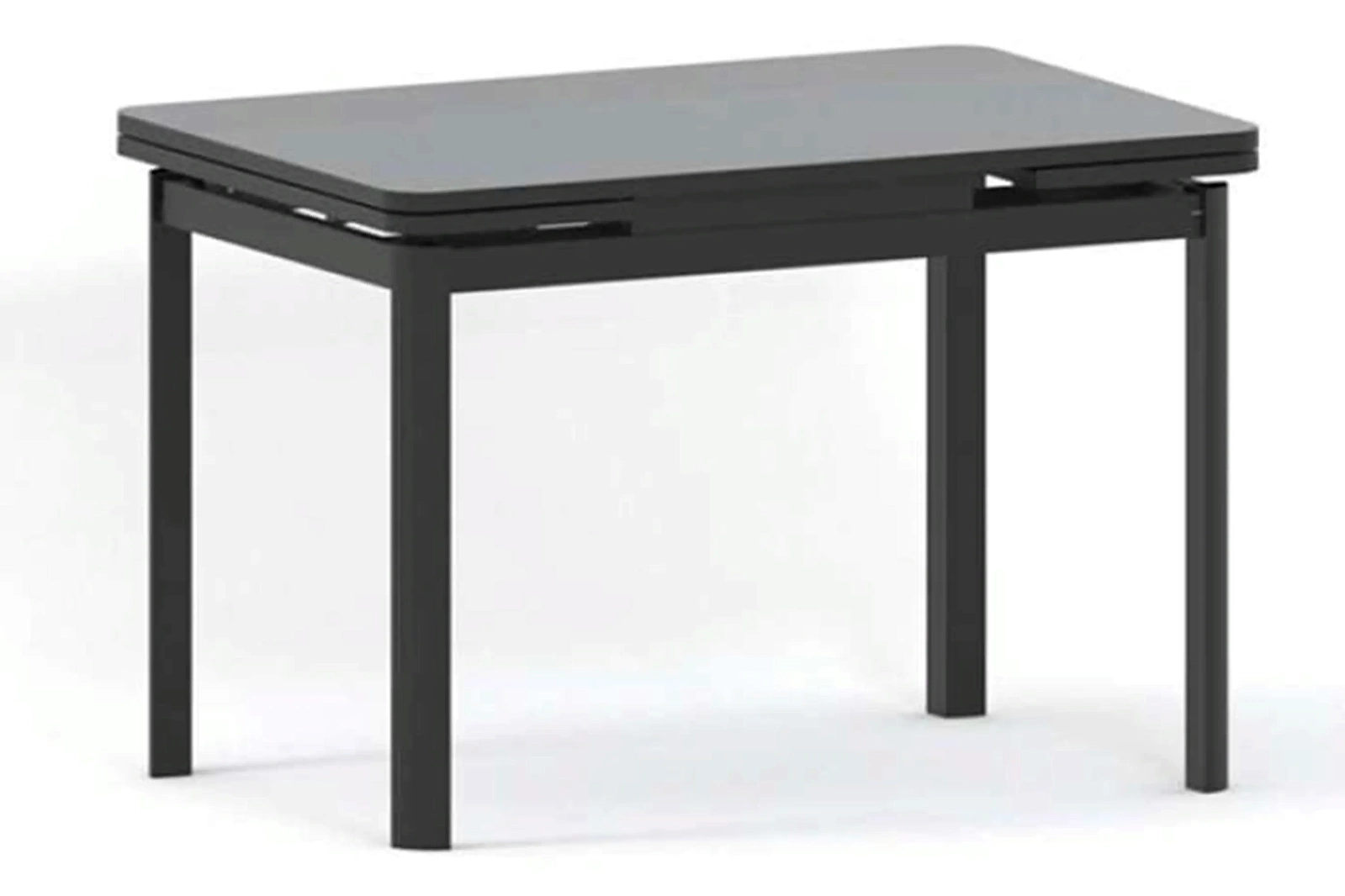 РИАЛ-2 стол раскладной однотонный 120/180 см (стекло)