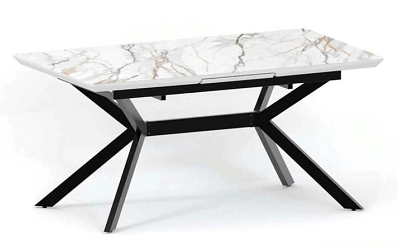 ДАЙМ 4 Baut стол раскладной 160/200 см (молочная керамика)