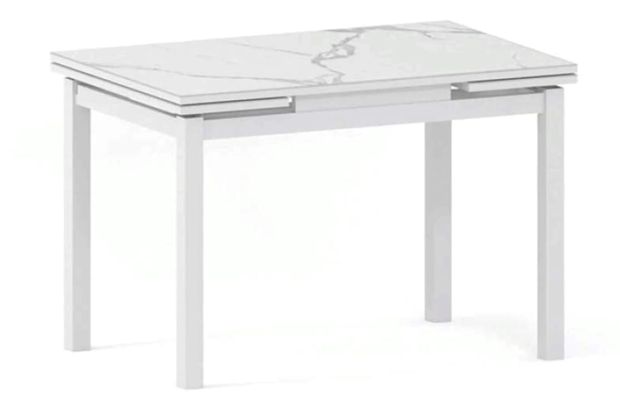 ДАЛАСИ-2 стол раскладной 120/180 см (белая керамика)