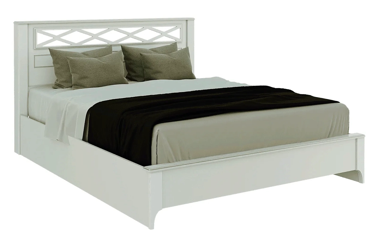 ВИОЛА кровать №4 160 см (белый снег/эмаль)