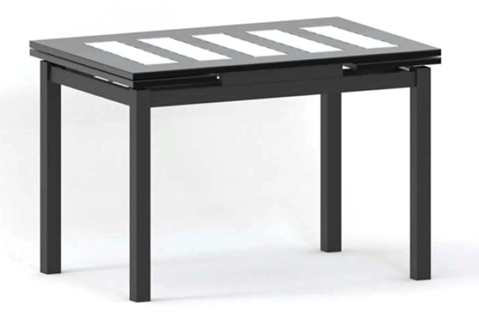 ДАЛАСИ-2 ТРЕНД стол раскладной 120/180 см (стекло)