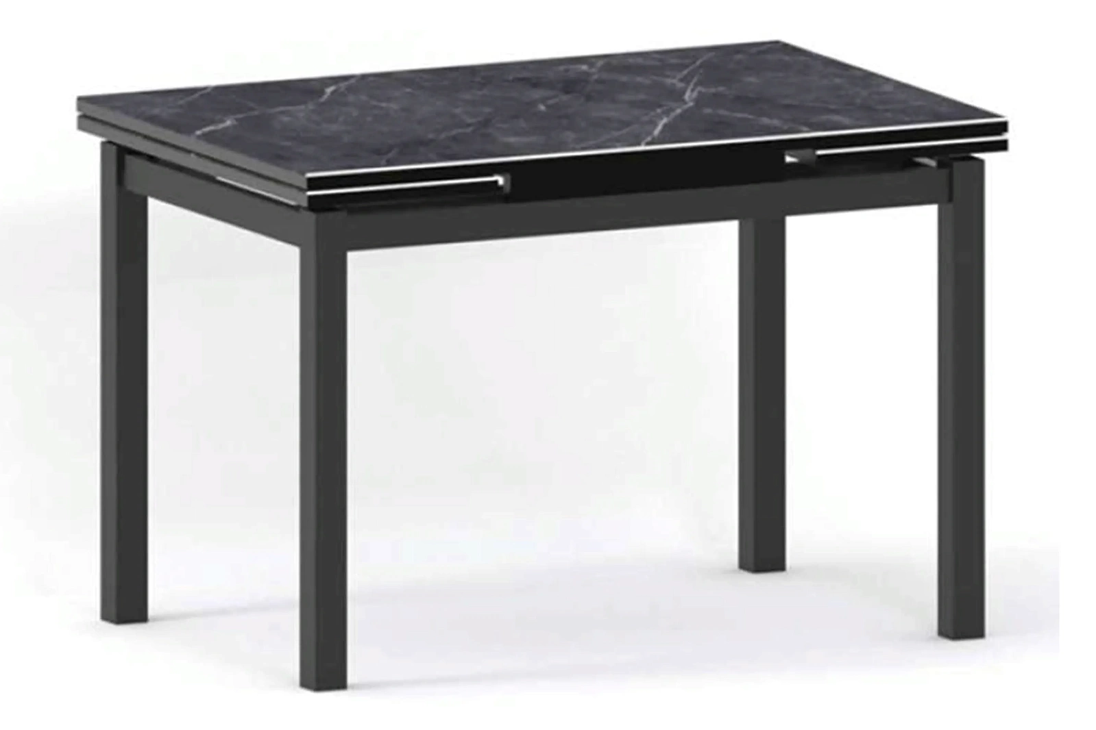 ДАЛАСИ-2 стол раскладной 120/180 см (черная керамика)