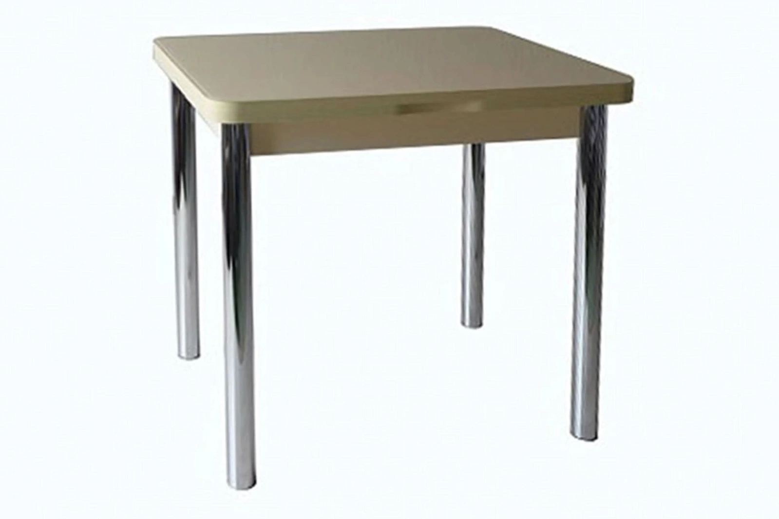 ФОРЕСТ стол раскладной однотонный 80/120 см (стекло)