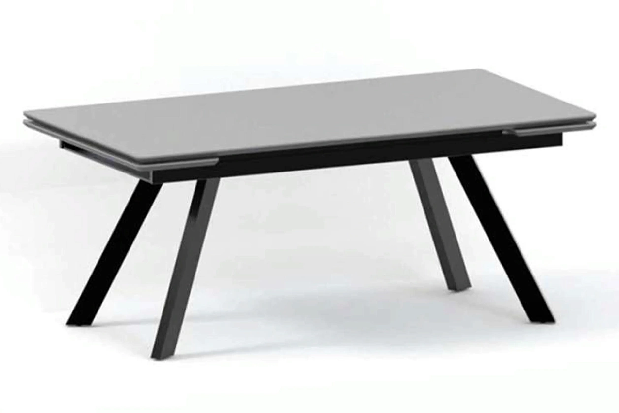 ДУБЛОН-2 стол раскладной однотонный 180/244 см (стекло)